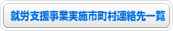 就労支援事業実施市町村連絡先一覧