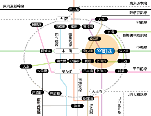 JR環状線 「芦原橋」駅下車 徒歩10分